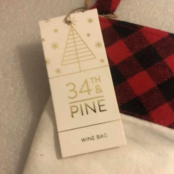 Be merry plaid bottle bag - Picture 6 of 13